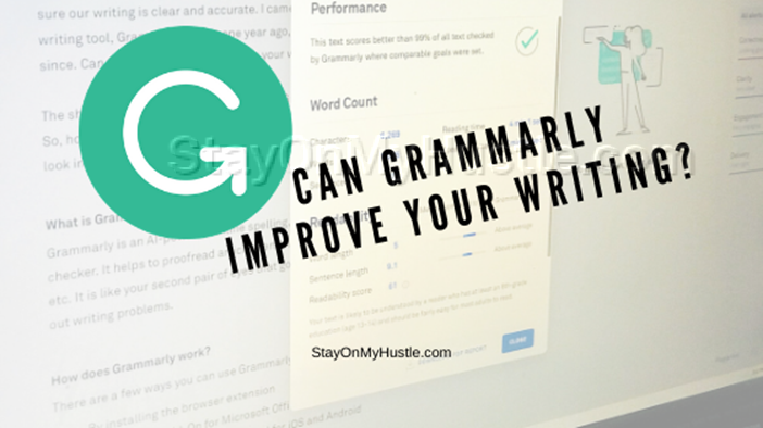 Blog banner of blog post titled Can Grammarly improve your writing?