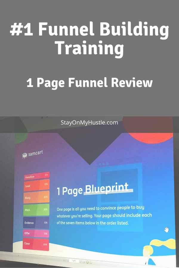 1 page Funnel Review Pinterest graphic