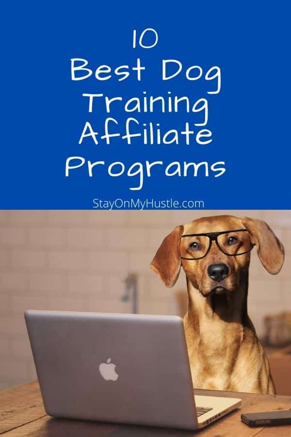 10 best dog training affiliate programs pinterest graphic