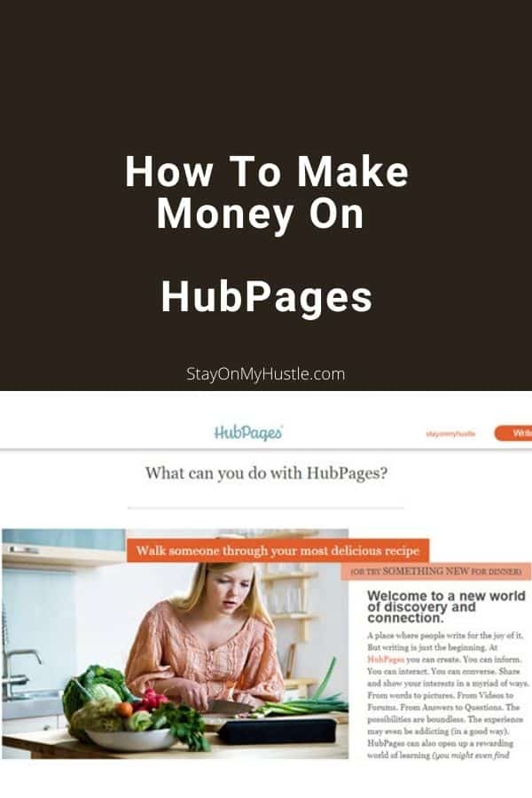 How To Make Money On HubPages - Pinterest Graphic
