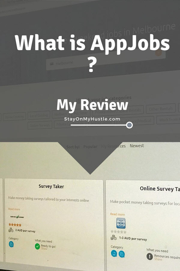 What is AppJobs - Pinterest graphic