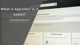 What is AppJobs? - feature