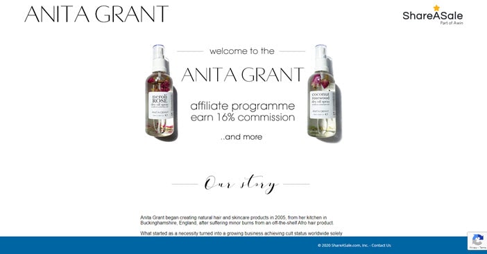 Anita Grant Affiliate Program