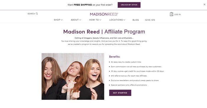 Madison Reed Affiliate Program